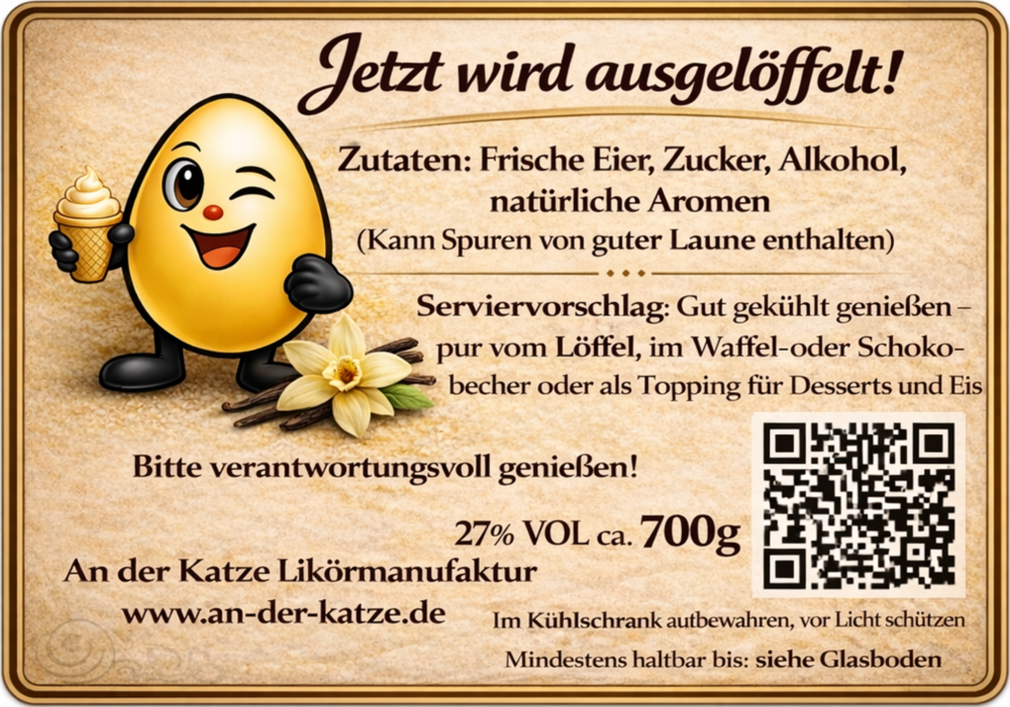 Etikett Rückseite 700g